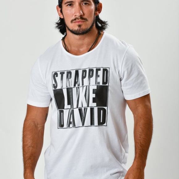 Men WhiteStrapped Like David tee - Picture 9 of 9